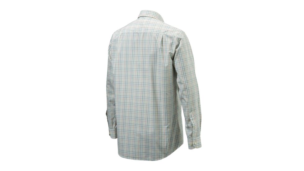 Beretta Mens Drip Dry Plain Shirt,White/Check,Large LU53007517011CL