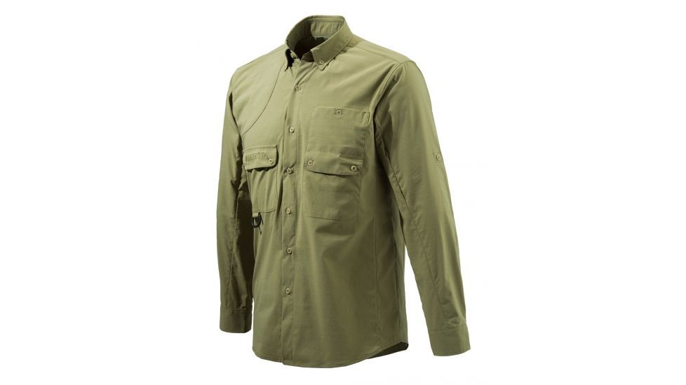 Beretta Mens Quick Dry Shirt, Men's, Verde, M, LU011T04520745M