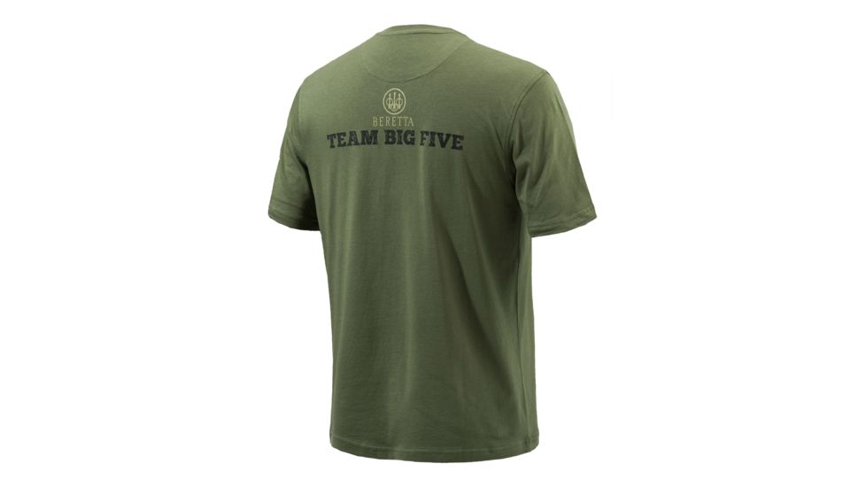 Beretta Mens Safari Elephant T-Shirt,Olive,Large TS11207238079KL