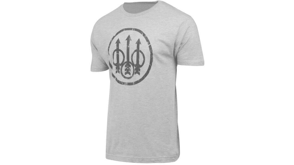 Beretta T-shirt Distressed Trident Xx-large Heather Grey
