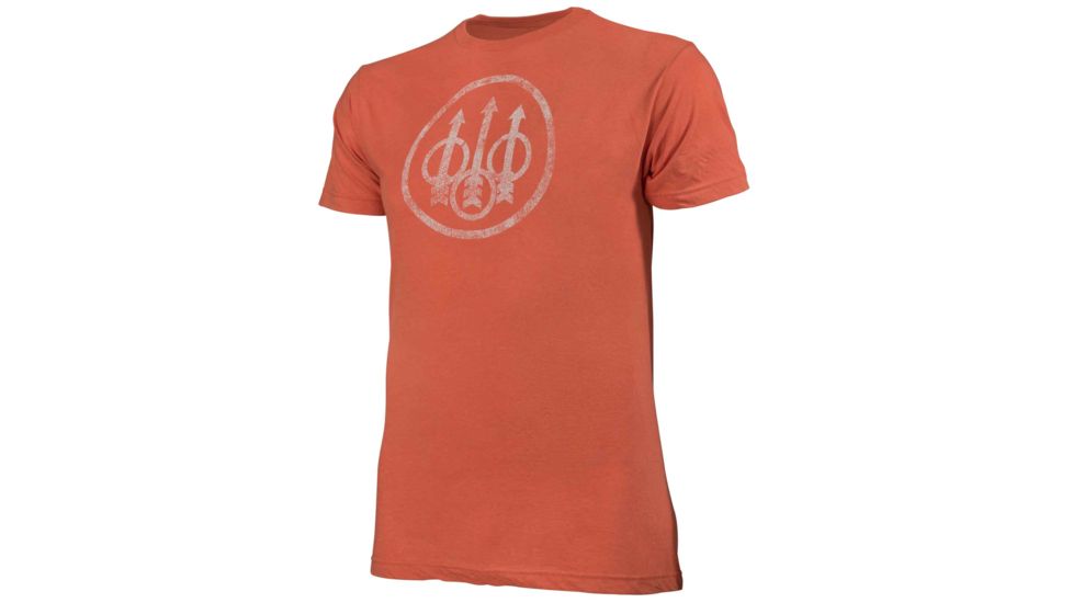 Beretta Distressed Trident T-Shirt - Men's, 2X-Large, Heather Orange, TS721T18900492UXXL
