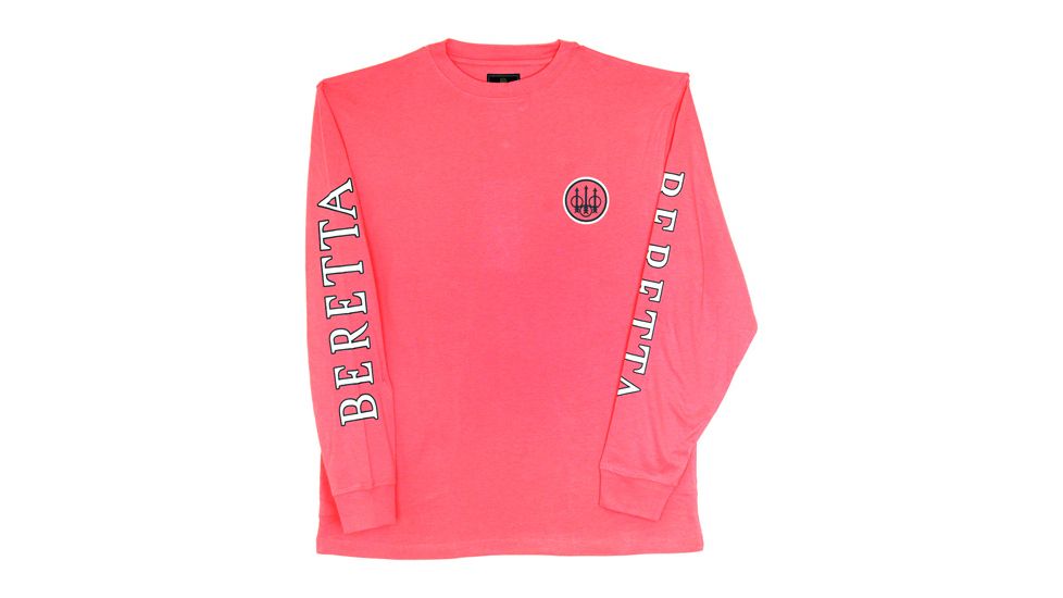 Beretta T-Shirt Double Logo Long Sleeve, Pink, 3XL TS71729434XXXL