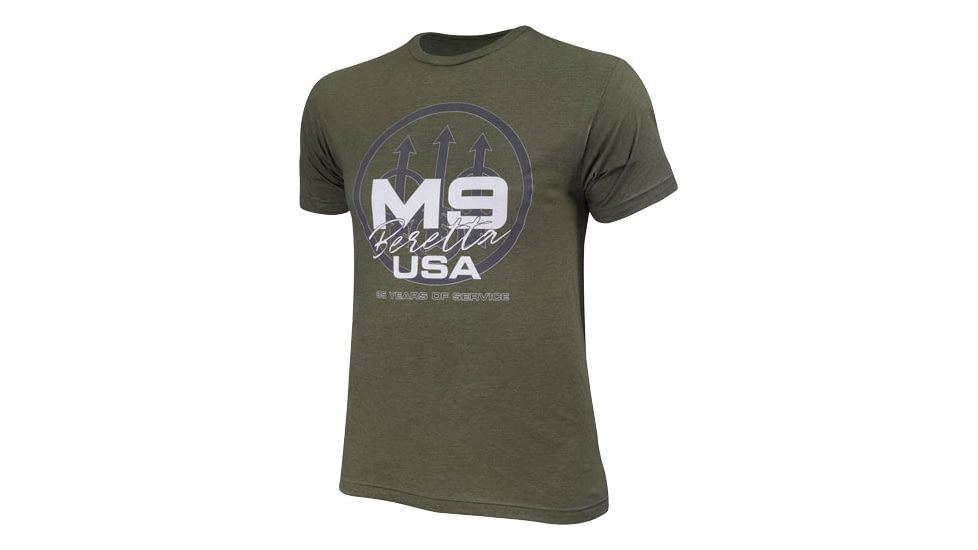 Beretta M9 Trident T-Shirt - Men's, Medium, Military Green, TS733T189007AUM