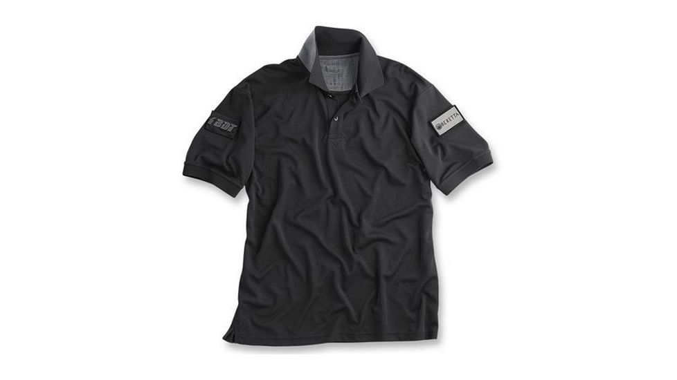 Beretta Tactical Polo Shirt, Black, Large MP2672510999L