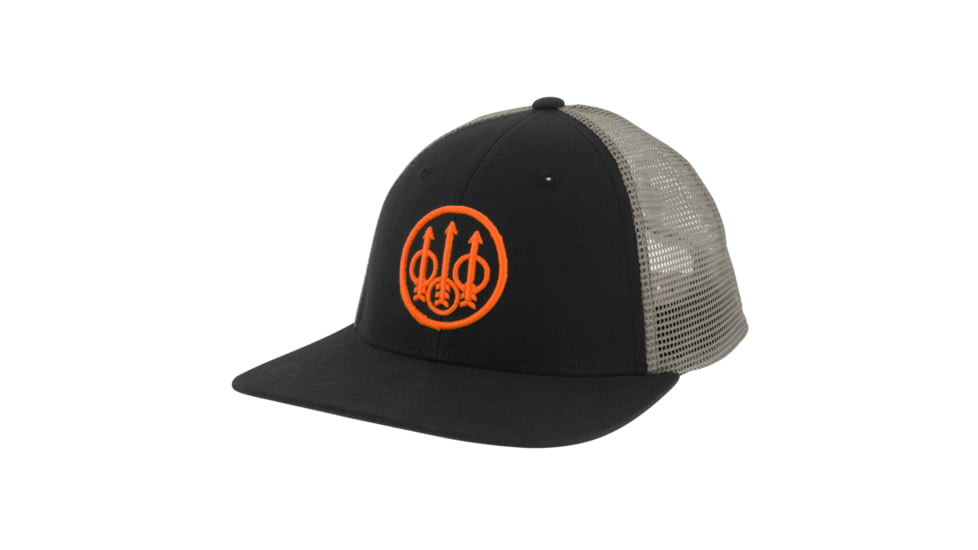 Beretta Trident Flat Bill Trucker, Black/gray - BC162016600903