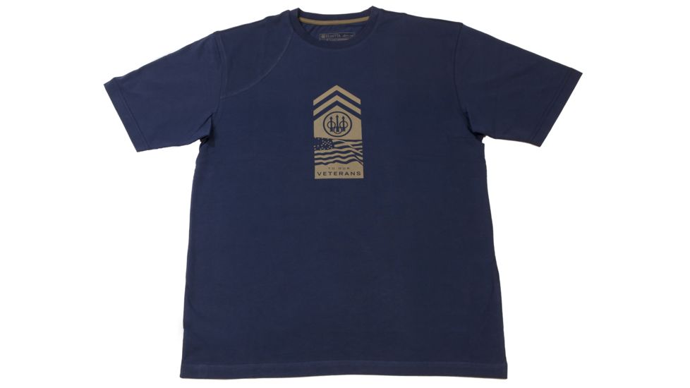 Beretta Veterans T-Shirt,Eclipse Blue, TS481T09620504