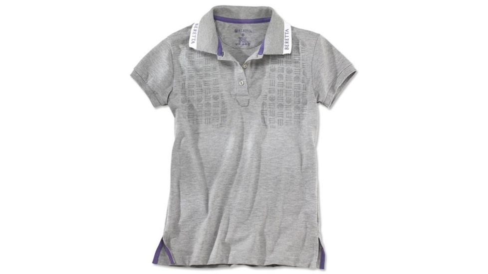 Beretta Womens Champion Polo Shirt, Grey Mel, Extra Large MD8072070905XL