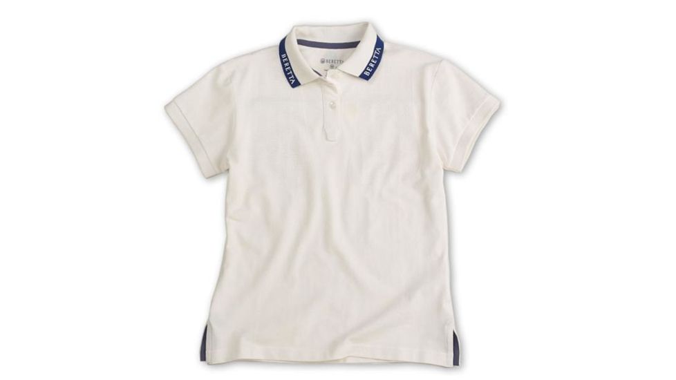 Beretta Womens Champion Polo Shirt, White, Medium MD8072070100M