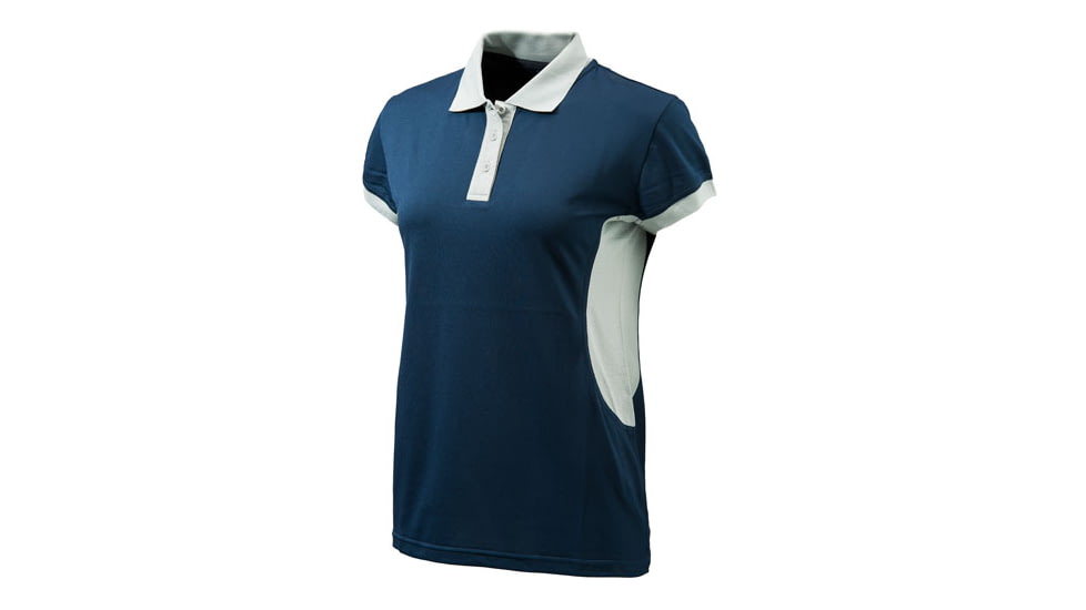 Beretta Womens Silver Performance Polo Shirt,Blue/Silver,2XL MD011T0473058SXXL