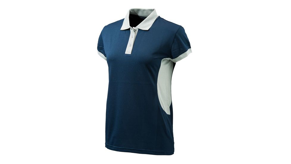 Beretta Womens Silver Performance Polo Shirt,Blue/Silver,Small MD011T0473058SS