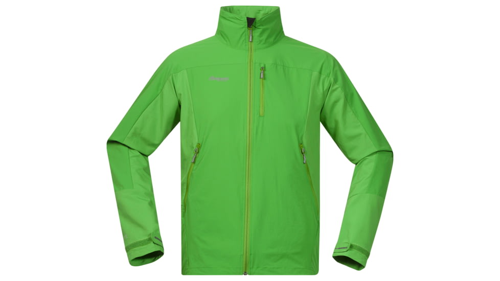 Bergans of Norway Torfinnstind Jacket - Men's-Lawn Green/Solid Grey-Small
