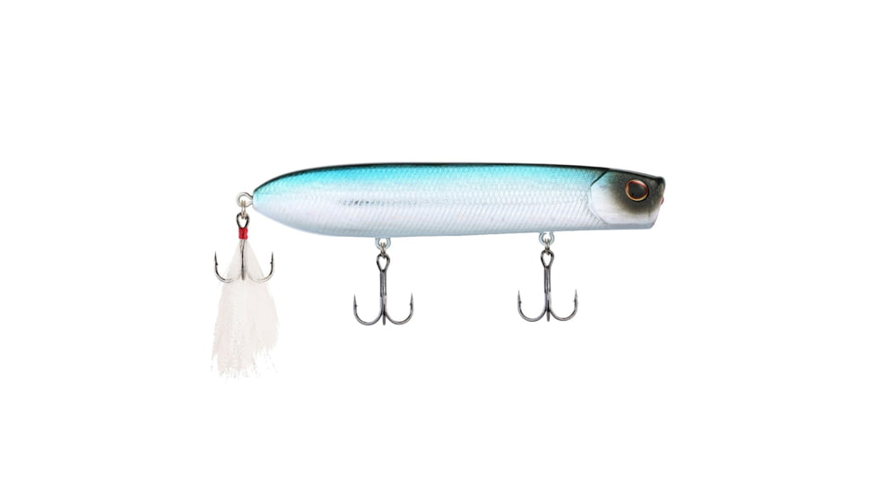Berkley Cane Walker Hard Bait, Topwater, 110, 5/7 oz, 110mm, Topwater, Hook Size 6, 3 Hooks, Blue Bullet, 110, 1542693