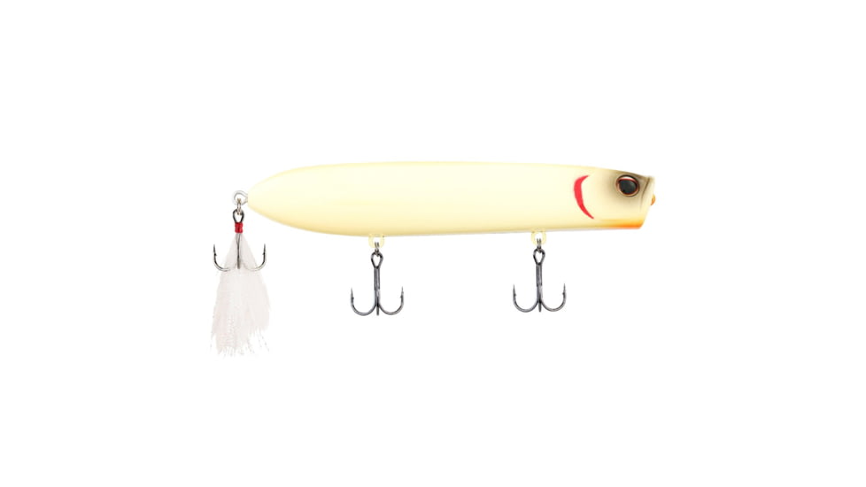 Berkley Cane Walker Hard Bait, Topwater, 110, 5/7 oz, 110mm, Topwater, Hook Size 6, 3 Hooks, Bone, 110, 1542694