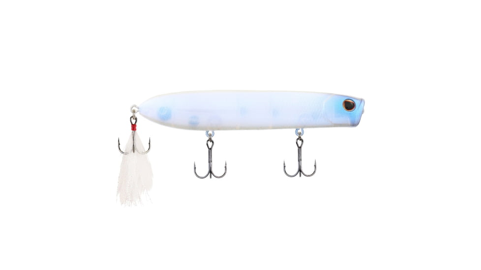 Berkley Cane Walker Hard Bait, Topwater, 110, 5/7 oz, 110mm, Topwater, Hook Size 6, 3 Hooks, Ghost White, 110, 1542697