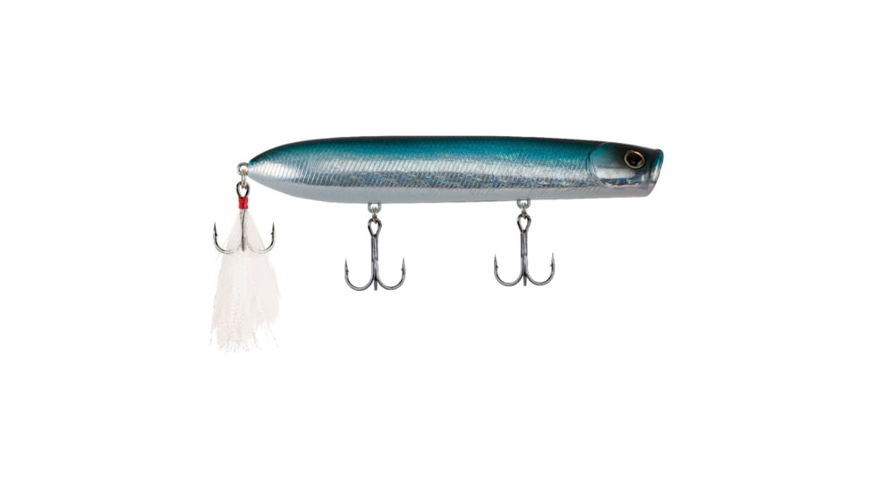 Berkley Cane Walker Hard Bait, Topwater, 125, 5/6 oz, 125mm, Topwater, Hook Size 4, 3 Hooks, Blue Bullet, 125, 1487199