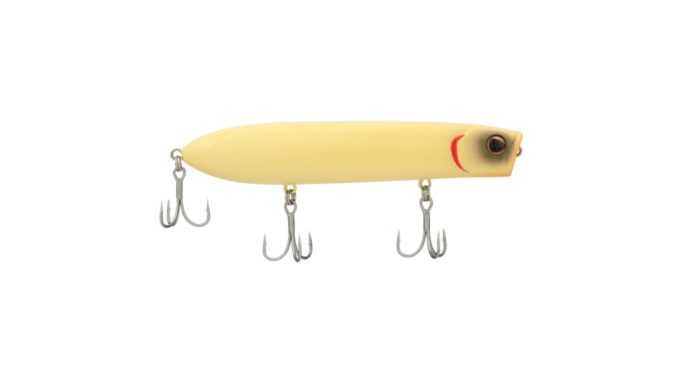 Berkley Cane Walker Saltwater Hard Bait, Topwater, Saltwater, 110, 5/7 oz, 110mm, Topwater, Hook Size 6, 3 Hooks, Bone, 110, 1573051