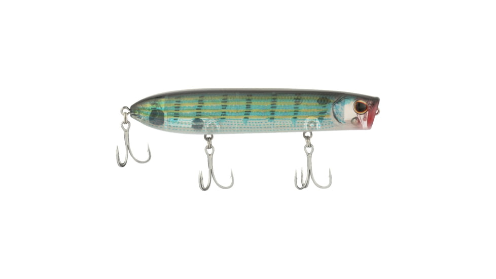 Berkley Cane Walker Saltwater Hard Bait, Topwater, Saltwater, 110, 5/7 oz, 110mm, Topwater, Hook Size 6, 3 Hooks, Pinfish, 110, 1573056