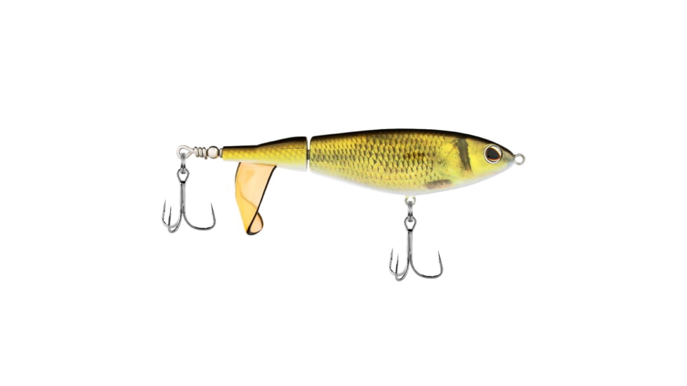 Berkley Choppo Hard Bait, Topwater, 105, 3/4 oz, 105mm, Topwater, Hook Size 2, 2 Hooks, HD Golden Shiner, 1547152