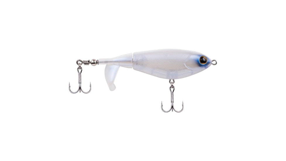 Berkley Choppo Hard Bait, Topwater, 120, 1 oz, 120mm, Topwater, Hook Size 2, 2 Hooks, Ghost White, 1487265