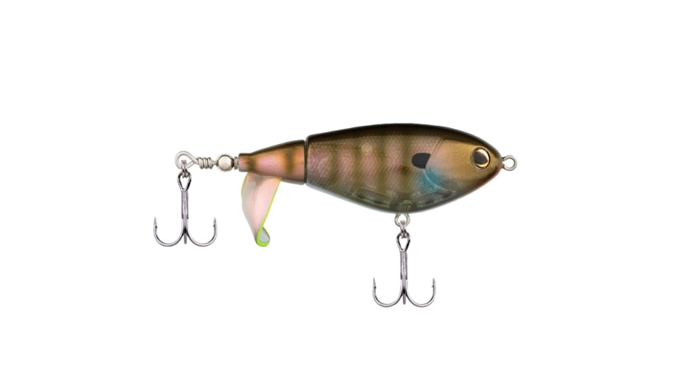 Berkley Choppo Hard Bait, Topwater, 75, 1/2 oz, 75mm, Topwater, Hook Size 5, 2 Hooks, Ghost Bluegill, 1542705