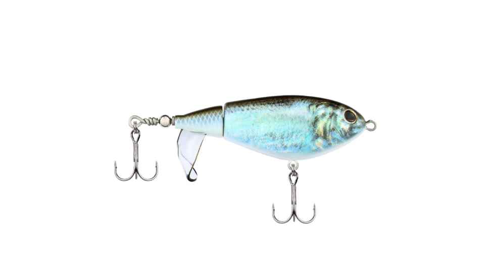 Berkley Choppo Hard Bait, Topwater, 75, 1/2 oz, 75mm, Topwater, Hook Size 5, 2 Hooks, HD Blueback Herring, 1547138