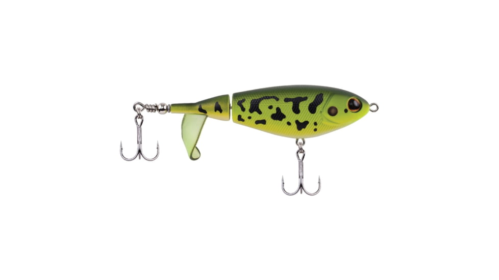 Berkley Choppo Hard Bait, Topwater, 90, 1/2 oz, 90mm, Topwater, Hook Size 5, 2 Hooks, MF Frog, 1487259
