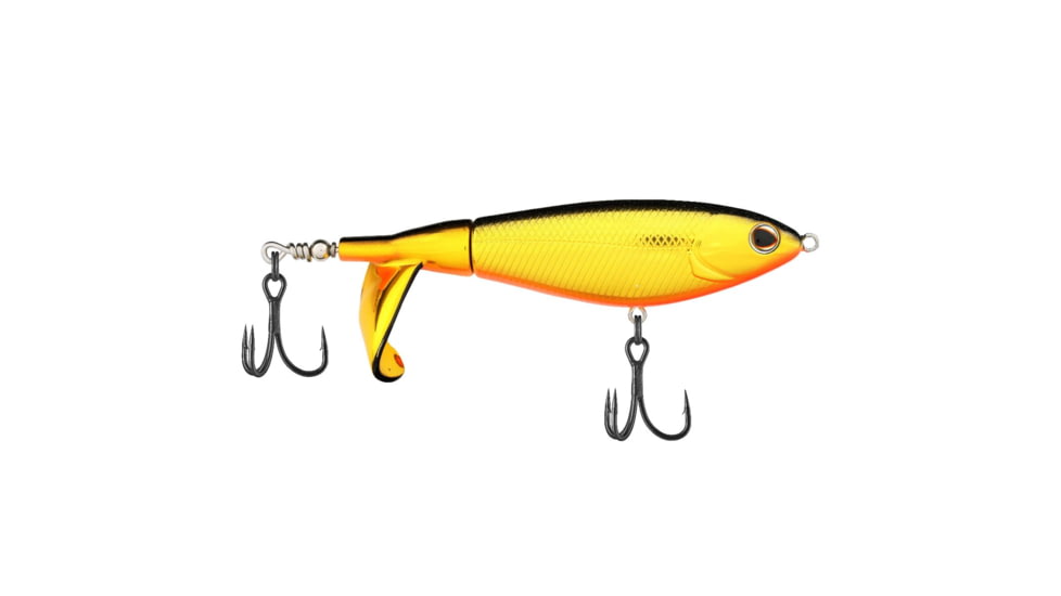 Berkley Choppo Saltwater Hard Bait, Topwater, Saltwater, 105, 3/4 oz, 105mm, Topwater, Hook Size 2, 2 Hooks, Black Gold, 105, 1547859