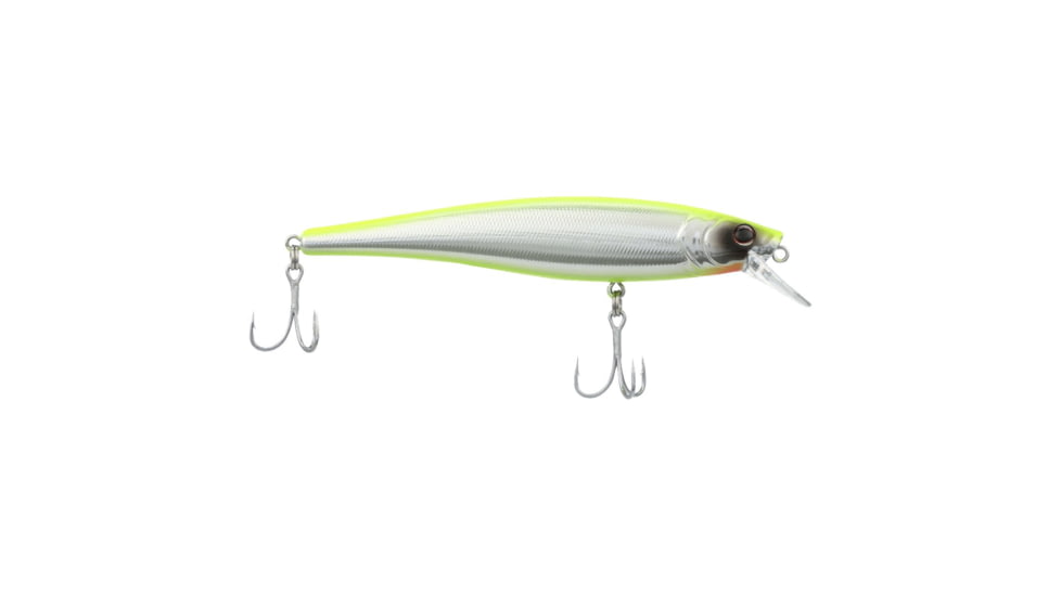 Berkley Cutter Saltwater Hard Bait, Jerkbait, Saltwater, 1/2 oz, Chrome/Chartreuse, 110, 1582324