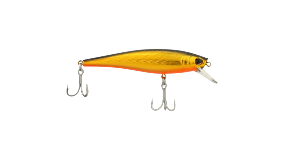 Berkley Cutter Saltwater Hard Bait, Jerkbait, Saltwater, 90 Shallow, 3/8 oz, 90mm, Hook Size 6, 2 Hooks, Black Gold, 90, 1573010