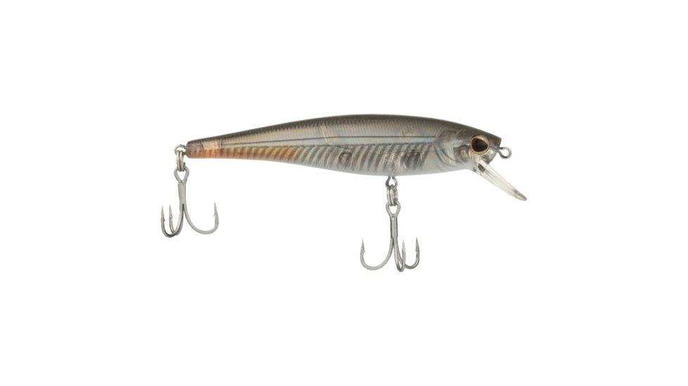 Berkley Cutter Saltwater Hard Bait, Jerkbait, Saltwater, 90 Shallow, 3/8 oz, 90mm, Hook Size 6, 2 Hooks, Mangrove Minnow, 90, 1573013