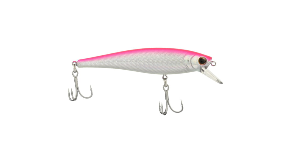 Berkley Cutter Saltwater Hard Bait, Jerkbait, Saltwater, 90 Shallow, 3/8 oz, 90mm, Hook Size 6, 2 Hooks, Pink Silver, 90, 1573017