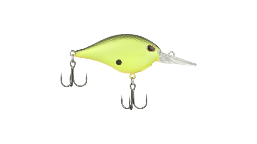 Berkley Dime Hard Baits, Crankbaits, Freshwater, 1/2 oz, Black Chartreuse, 6, 1596582