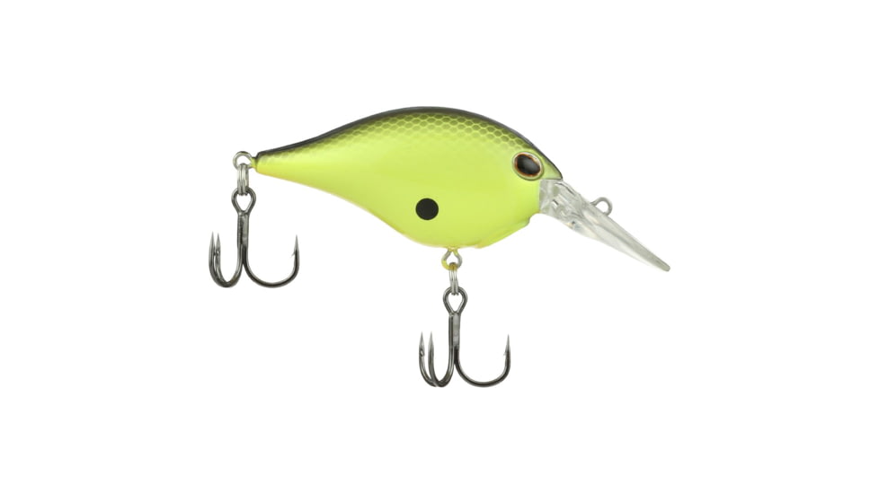 Berkley Dime Hard Baits, Crankbaits, Freshwater, 2/5 oz, Black Chartreuse, 4, 1596562