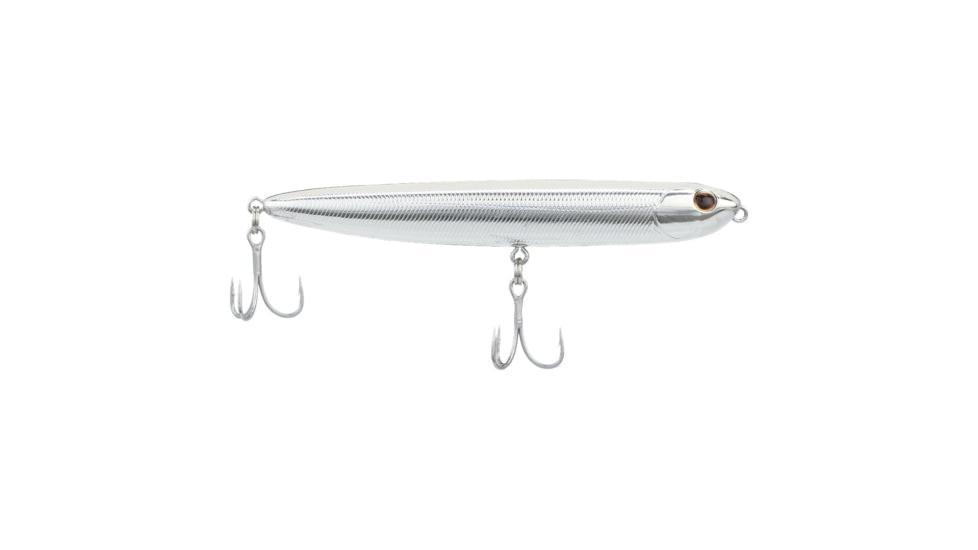 Berkley Drift Walker Saltwater Hard Baits, Topwater, Saltwater, 1/2 oz, Chrome, 110, 1582243