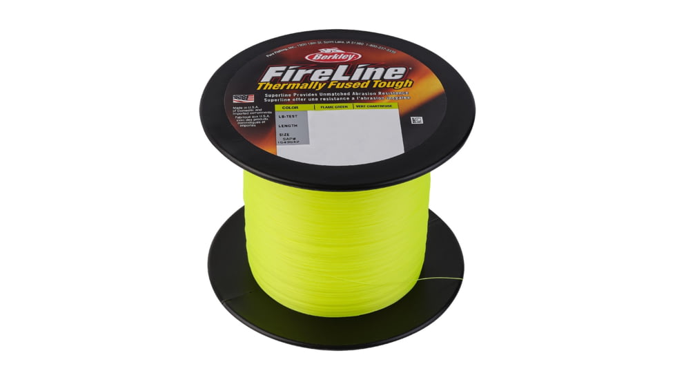 Berkley FireLine Superline, 0.005in/0.12mm, 4lb/1.8kg, 1500yd/1371m, 1 lb, Flame Green, 0.005 in/0.12 mm, 1543538