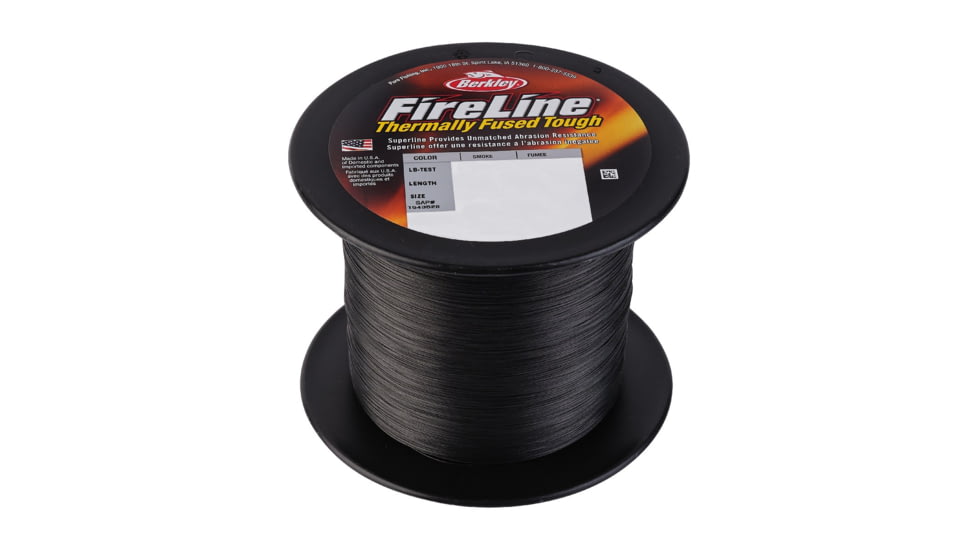 Berkley FireLine Superline, 0.008in/0.20mm, 10lb/4.5kg, 1500yd/1371m, 4 lb, Smoke, 0.008 in/0.20 mm, 1543525