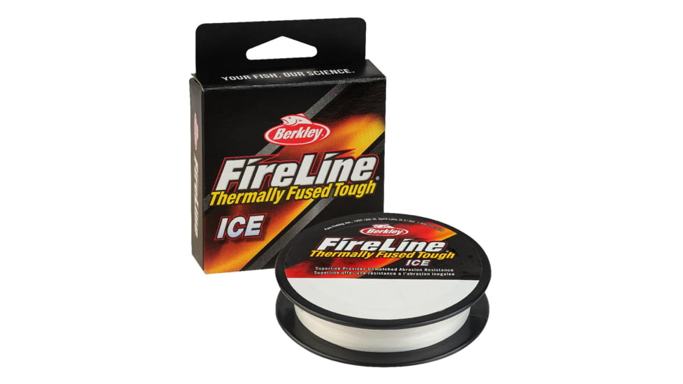Berkley Fireline Thermally Fused Ice 8 strand Supper Line 50 yard spool, 6 lb, Crystal, 0.006 in/0.15 mm, 1543465