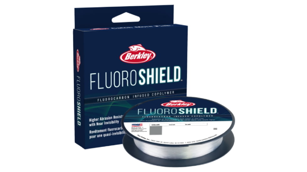 Berkley FluoroShield Fluorocarbon Line, 12lb.300yds, Clear, 0.012 in/0.30 mm, 1521242