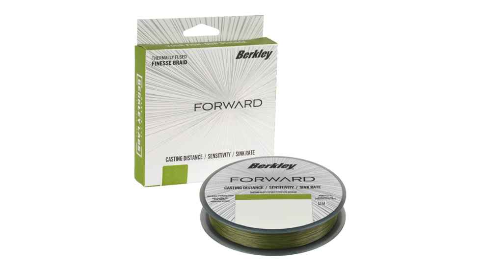 Berkley Forward Braid Filler Spool, 12lb, Low-Vis Green, 0.008 in/0.20 mm, 1621816