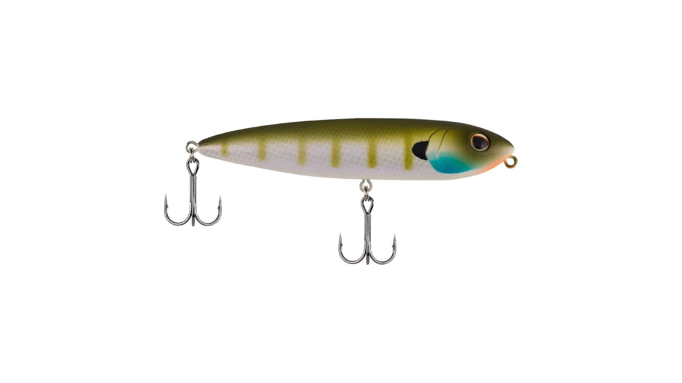 Berkley J-Walker 100 Hard Bait, Topwater, 100, 1/2 oz, 100mm, Topwater, Hook Size 4, 2 Hooks, MF Bluegill, 1487112