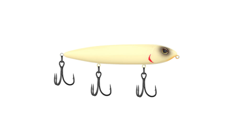 Berkley J-Walker 120 Saltwater Hard Bait, Topwater, Saltwater, 120, 5/7 oz, 120mm, Topwater, Hook Size 4, 3 Hooks, Bone, 1547888