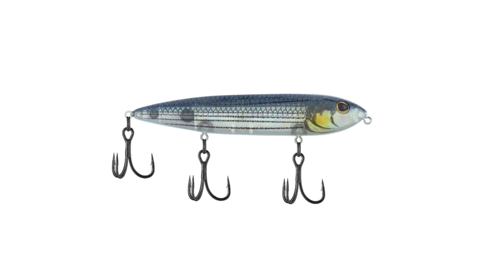 Berkley J-Walker 120 Saltwater Hard Bait, Topwater, Saltwater, 120, 5/7 oz, 120mm, Topwater, Hook Size 4, 3 Hooks, Mullet, 1547890