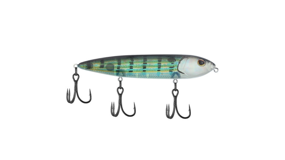Berkley J-Walker 120 Saltwater Hard Bait, Topwater, Saltwater, 120, 5/7 oz, 120mm, Topwater, Hook Size 4, 3 Hooks, Pinfish, 1547892