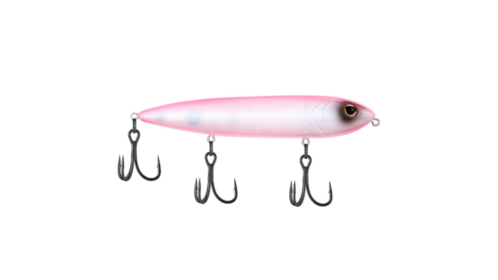 Berkley J-Walker 120 Saltwater Hard Bait, Topwater, Saltwater, 120, 5/7 oz, 120mm, Topwater, Hook Size 4, 3 Hooks, Pinky, 1547893