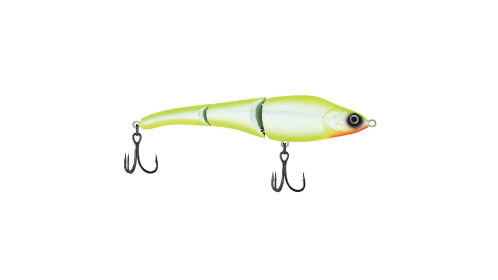 Berkley Magic Swimmer Saltwater Hard Bait, Chrome/Chartreuse, 125, 1547929