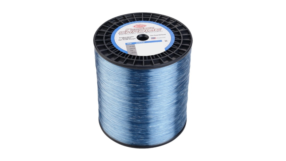 Berkley ProSpec Chrome Monofilament Line, 0.018in/0.45mm, 20lb/9kg, 3000yd/2743m, Ocean Blue, 0.018 in/0.45 mm, 1545737