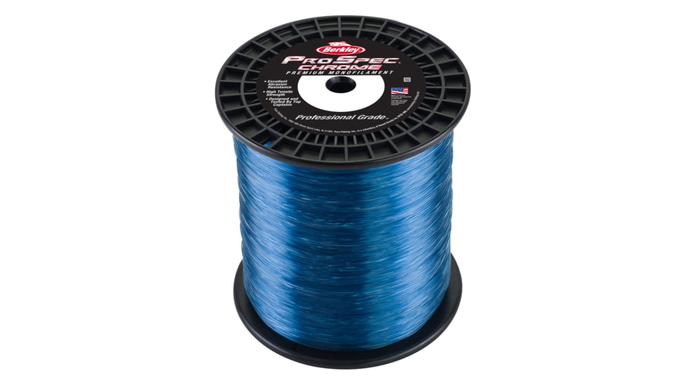 Berkley ProSpec Chrome Monofilament Line, 0.023in/0.58mm, 30lb/13.6kg, 3000yd/2743m, Ocean Blue, 0.023 in/0.58 mm, 1545739