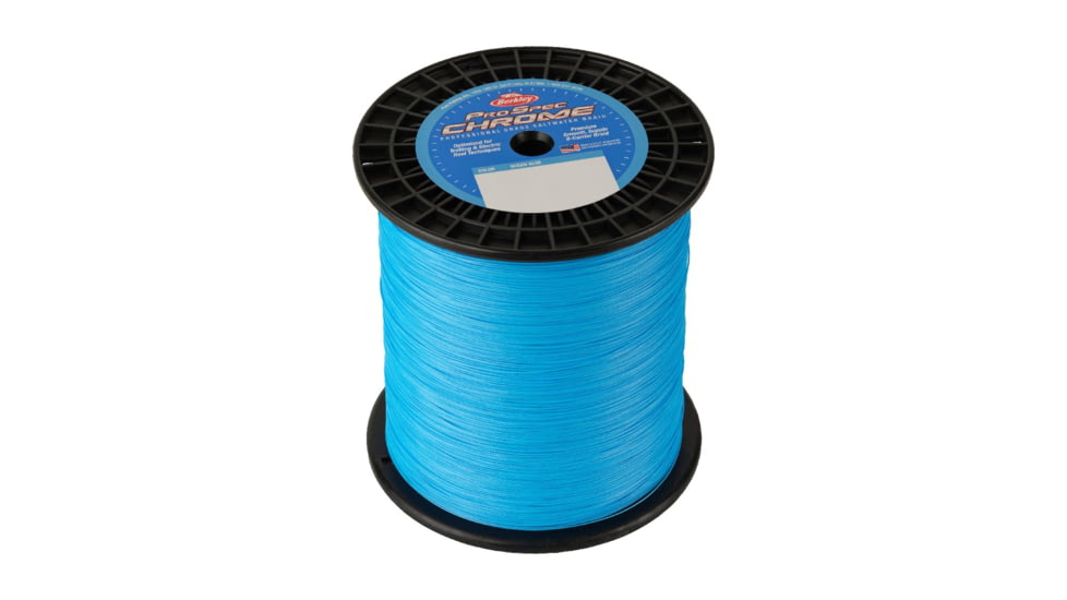 Berkley ProSpec Chrome Premium Braid Line, 65lb 3500yd, Ocean Blue, 0.015 in/0.38 mm, 1621885