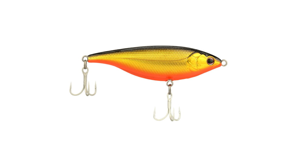 Berkley Stick Shadd Saltwater Hard Bait, Twitchbait, Less Than 1 ft, Black Gold, 90, 1573066