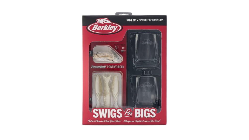 Berkley Swigs for Bigs Bladed Jig Drink Set, Pearl White, 1630946